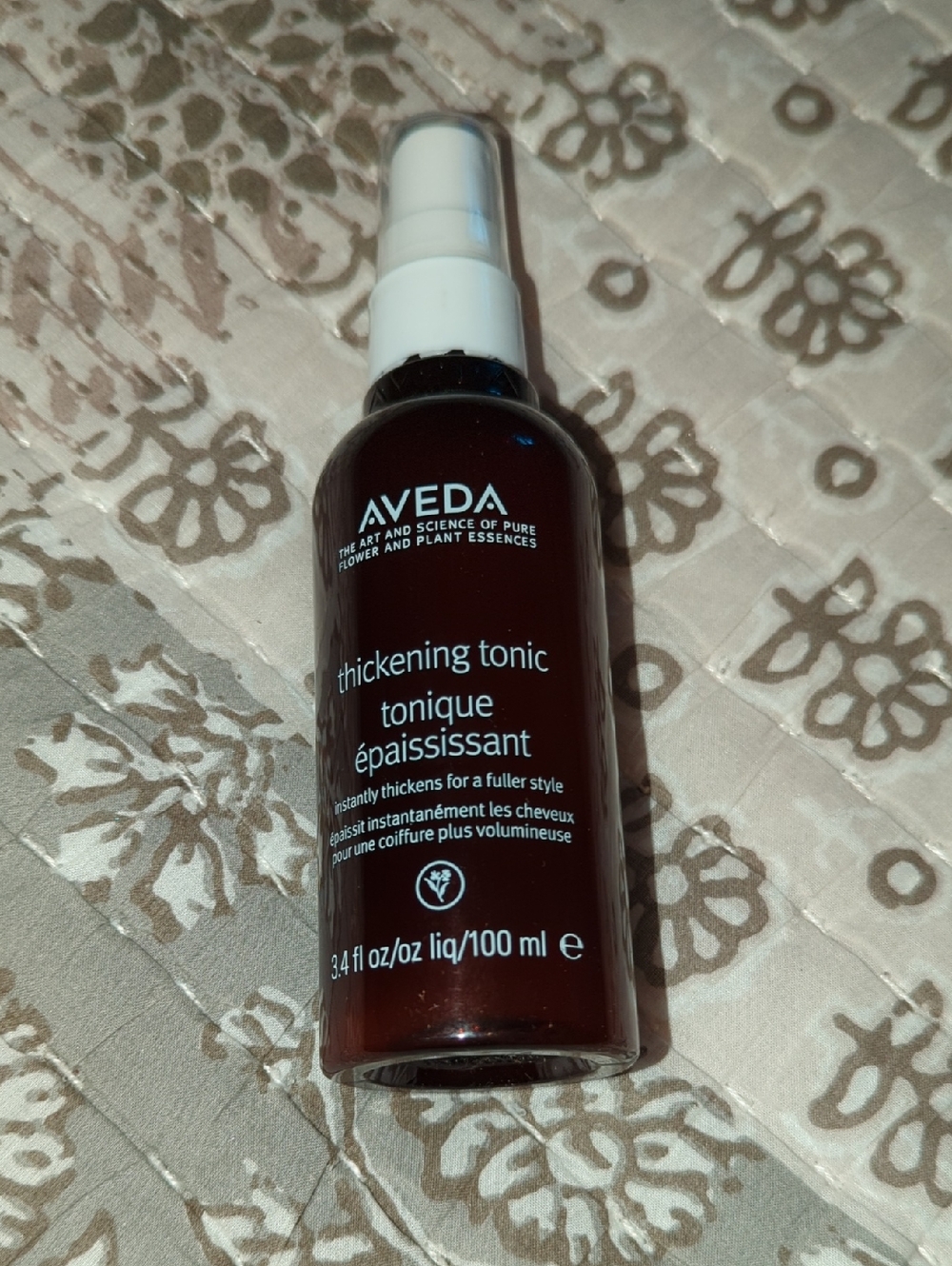 AVEDA Thickening Tonic — Brown and White Bottle